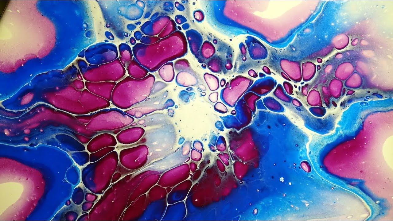 (192) Blooming I Fluid art technique I Acrylic pouring - YouTube