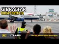 4K Gibraltar - walk through the airport to the center - 2021