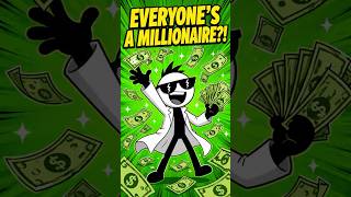 What If Everyone Became A Millionaire Overnight? 💸 #shorts #millionaire #money