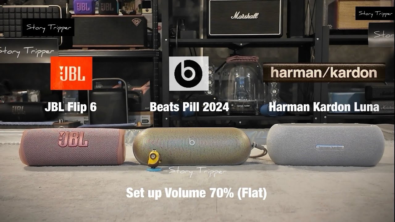 JBL Flip 6 vs Beats Pill 2024 vs Harman Kardon Luna