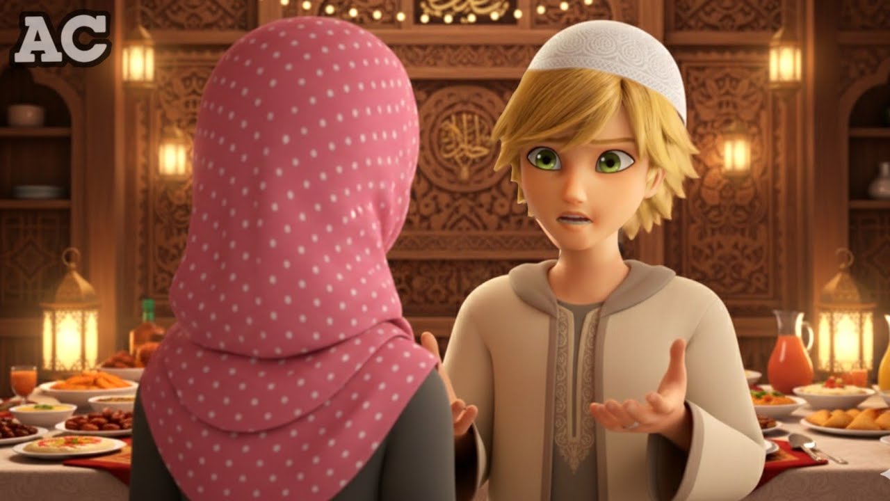 أدريان يكتشف بأن مارينت مفطرة ويطلقها! | ميراكولوس في رمضان🌙