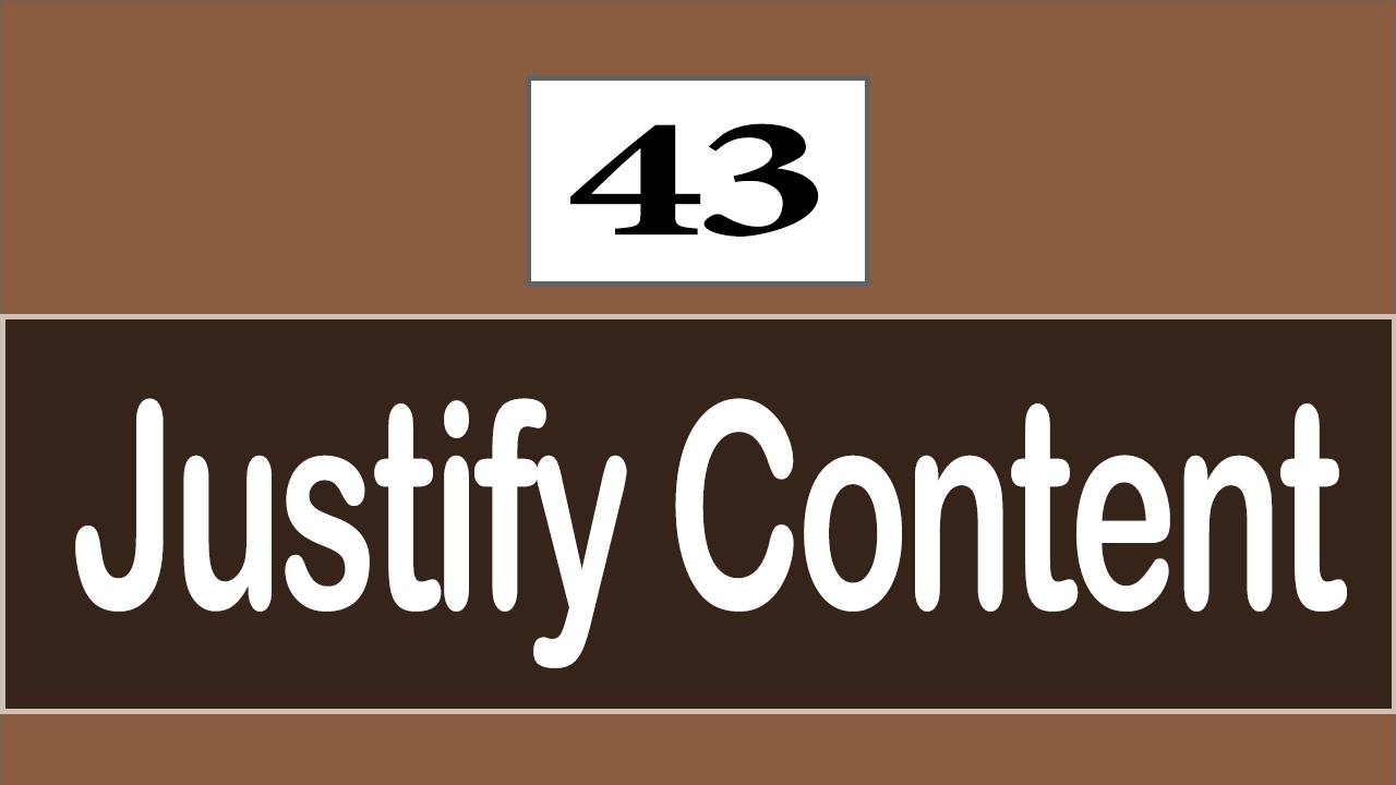 43 - ( CSS3 Tutorial ) Flexbox : Justify Content & Main axis - YouTube