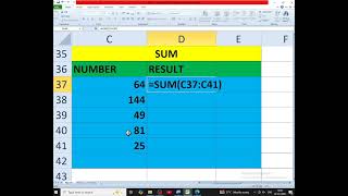 Sum functions in ms excel sheet formate #computer#excel#sheet