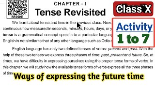 Tense revisited class 10 english grammar question answer discussion