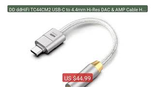 DD ddHiFi TC44CM2 USB-C to 4.4mm Hi-Res DAC &amp; AMP Cable High-F... — Best Buy 2026 | Great Quality!