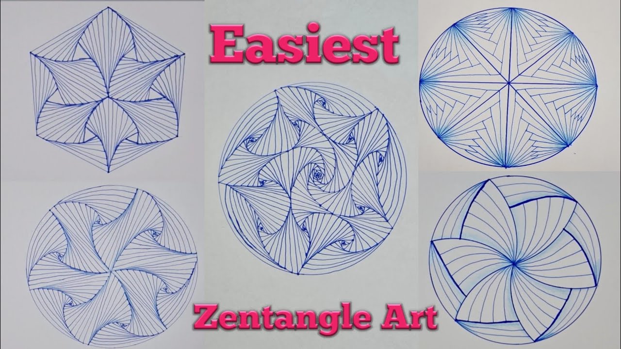 How to draw satisfying zentangle art | 3d line art | magical 3d line illusion drawing