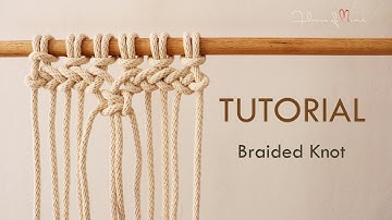 How to Add a Braid to Your Project. Macrame Tutorial. Horizontal Braided Knot.