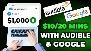 Earn $10 for 20 Minutes of Work With Audible Affiliate Program! *FREE* - Make Money with Audible