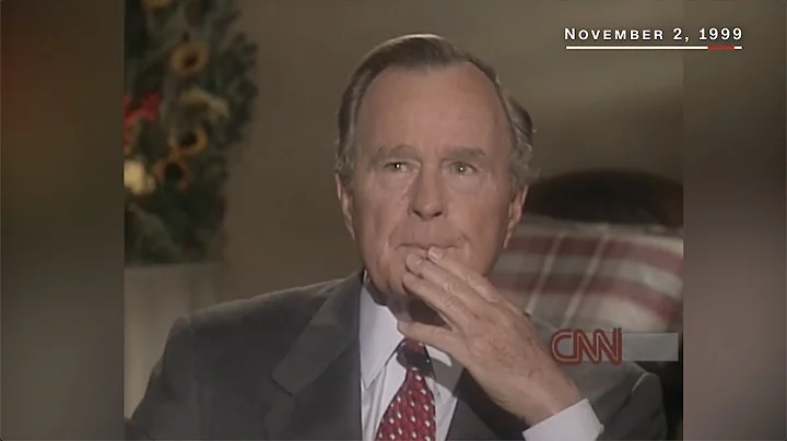 1999 George H.W. Bush emotional about daughter Robin