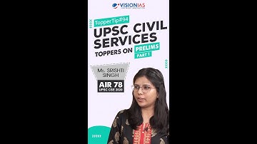TOPPERS ON ANSWER WRITING| MS. SRISHTI SINGH, RANK 78, UPSC CSE 2020 | Tip #94, Part 1