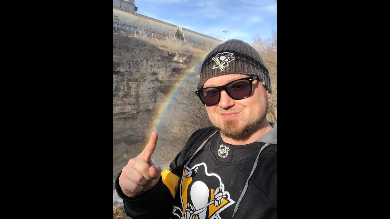 Drone Flight Over Vermillion Falls During Flooding 3-23-19