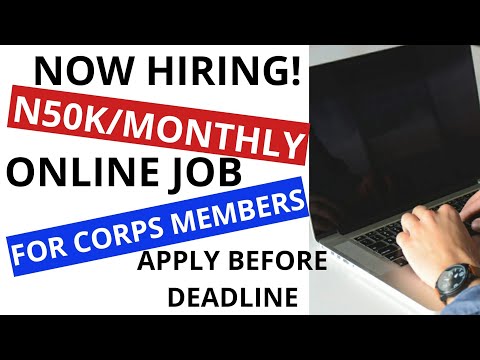 Online Job in Nigeria ( NYSC Intern)