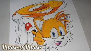 como desenhar o Tails (Miles Prower Tails- Sonic) 