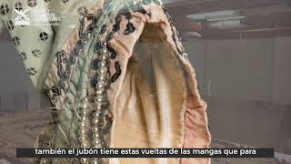 Restauración de un vestido del siglo XVIII  de la #ColecciónMNH