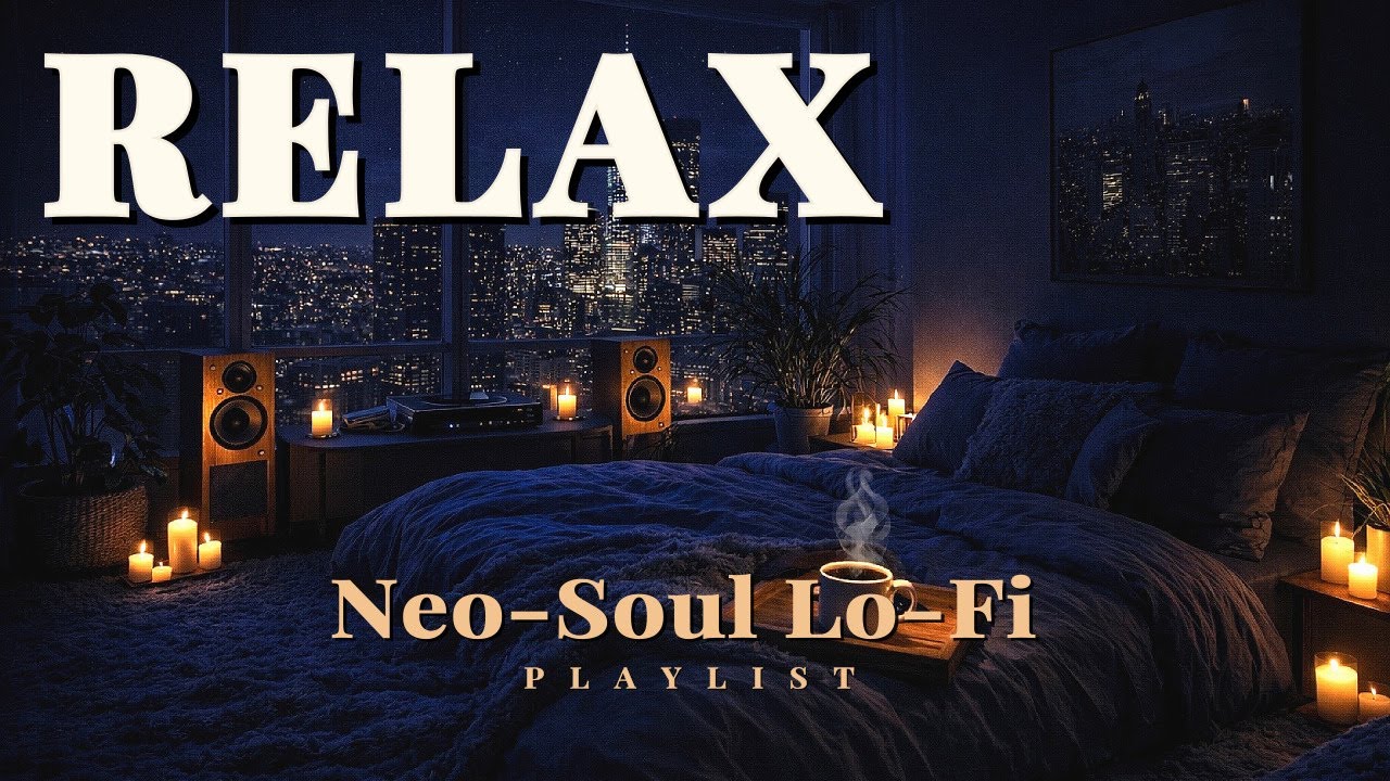Playlist🎧 Slow Night Flow ✨ | Chill & Relax Neo-Soul Lo-Fi 🖤
