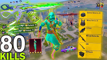 80 SOLO KILLS!😍 KING OF AWM BEST GAMEPLAY🔥DOUBLE AWM😈 PUBG MOBILE