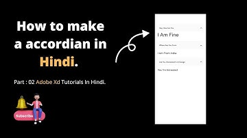 How to make a Accordion Design With Animation In Adobe Xd / Adobe Xd Tutorials - Accordion Tabs