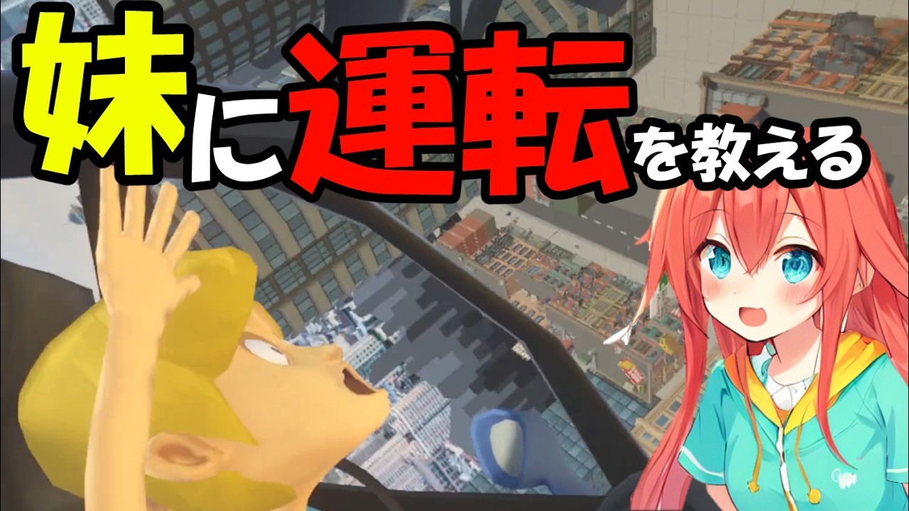 【妹に運転を教える】ペーパードライバーが教えてやんよ#ゲーム実況