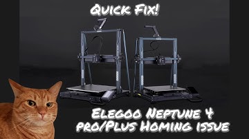 Elegoo Neptune 4 Plus and Max homing issue quick fix (PLEASE READ DESCRIPTION AND WATCH PART 2!)