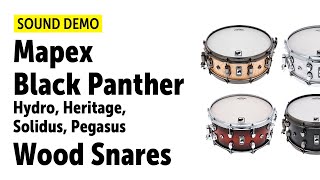 Mapex | Black Panther 2020 | Hydro, Heritage, Solidus, Pegasus Snares | Sound Demo