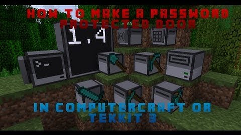 How to make a Password Protected Door in Tekkit [LATEST VERSION]