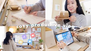 Cozy Productive Vlog | M1 iPad Pro Unboxing • Morning With Me • Self-Care Journaling & Mental Health
