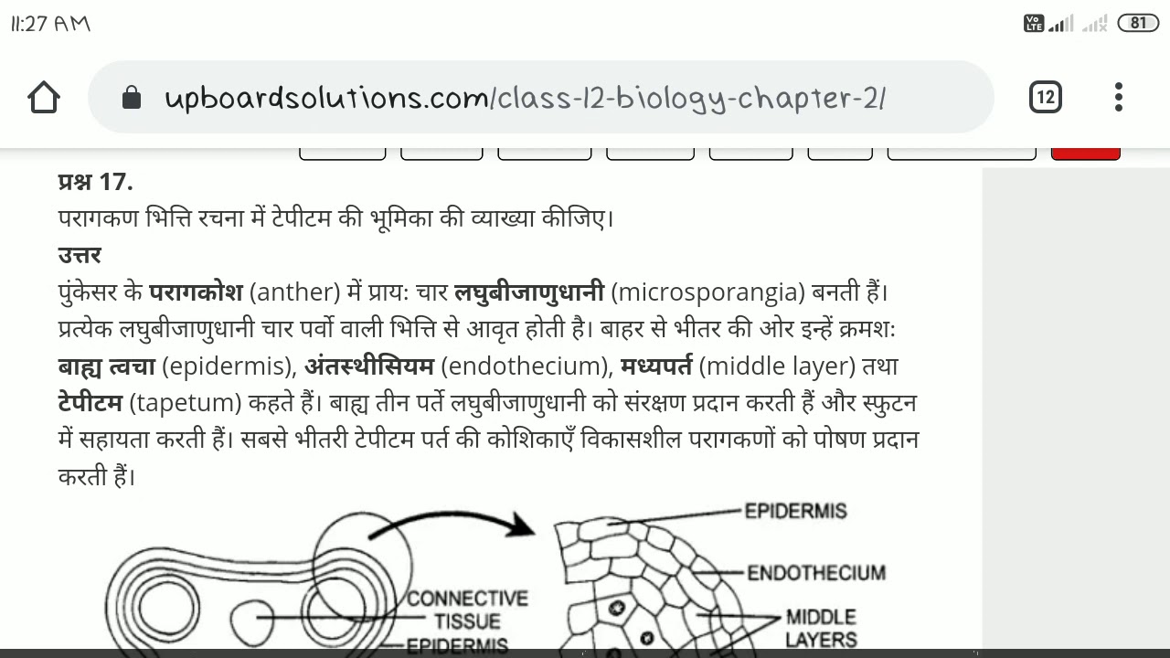 biology assignment for class 12