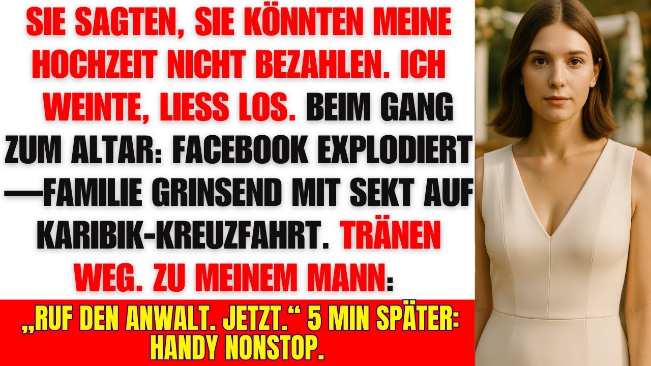 3 leere Stühle an meinem Hochzeitstag – während sie Karibik-Fotos posteten 💔