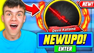 *NEW* ALL WORKING DEVIL KATANA UPDATE UPDATE CODES FOR BLADE BALL! ROBLOX BLADE BALL CODES