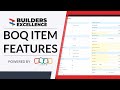 BOQ Item Features