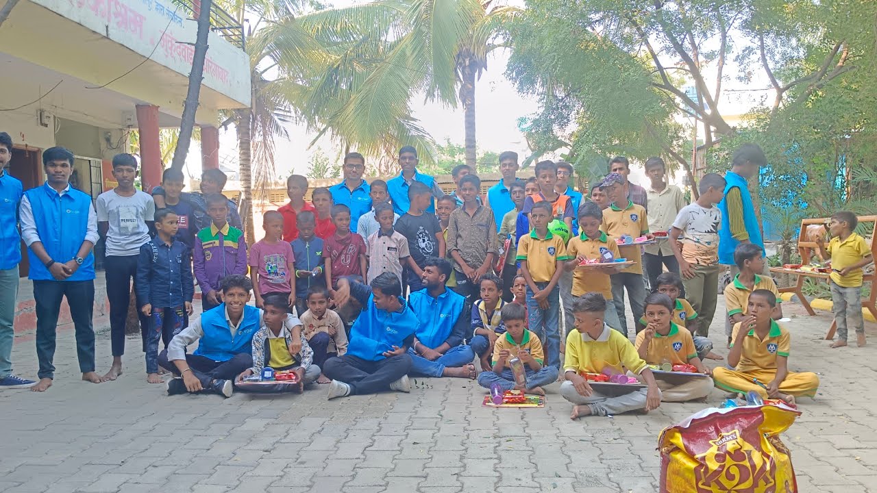 Bringing Joy and Hope Aid Activity with Dictox Marketing & IYDF at bhagvan Baba Balika Ashram