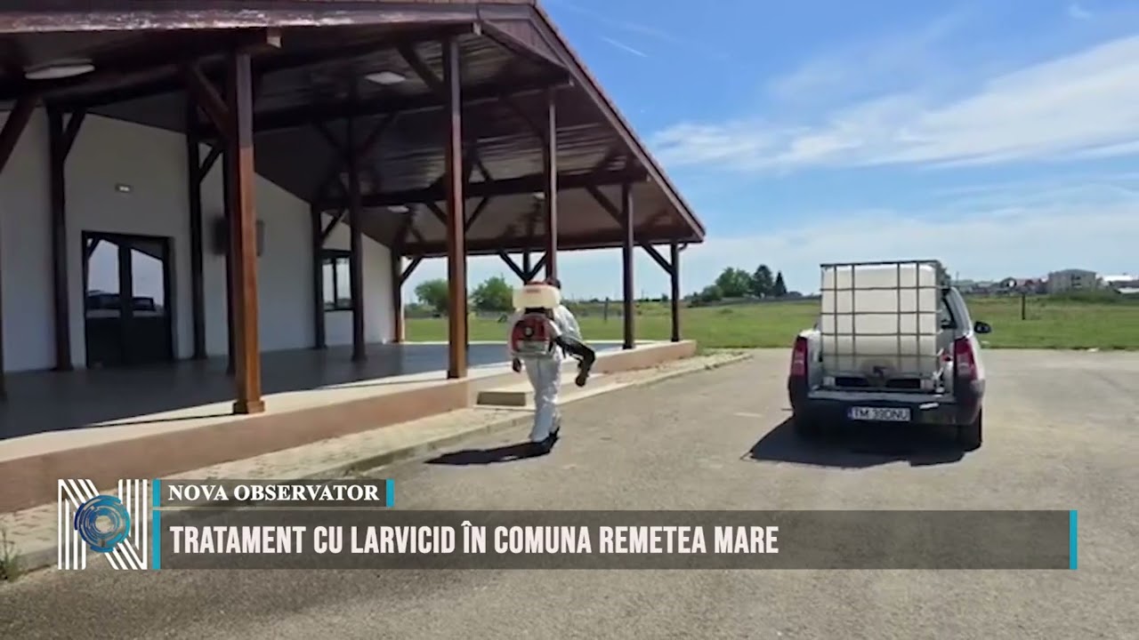 Tratament cu larvicid în comuna Remetea Mare