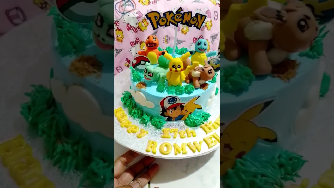 pokemon themed cake 