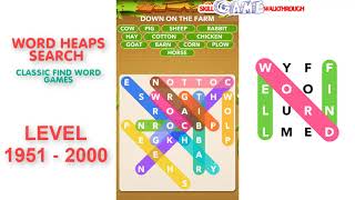 Word Heaps Search Level 1951 - 2000 Walkthrough | SkillGameWalkthrough screenshot 1