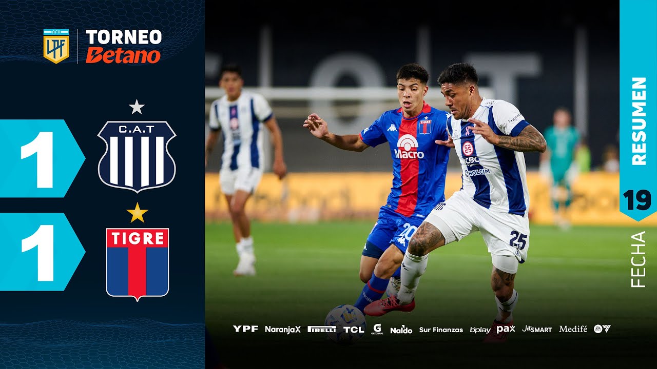 TALLERES 1 - 1 TIGRE I Resumen del partido | #TorneoBetano 2024 - YouTube