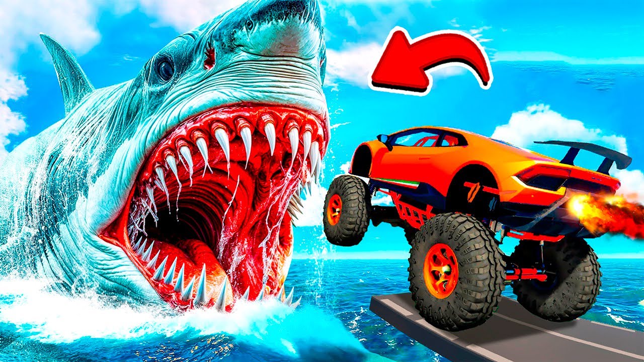 МОЖНО ЛИ ПЕРЕПРЫГНУТЬ МЕГАЛОДОНА В ГТА 5! ЭКСПЕРИМЕНТЫ GTA 5