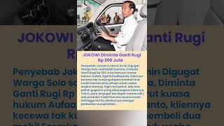 Download Lagu 🔴Buntut Mobil Esemka, Jokowi \u0026 Maruf Amin Digugat Warga Solo Hingga Diminta Ganti Rugi Rp 300 Juta MP3