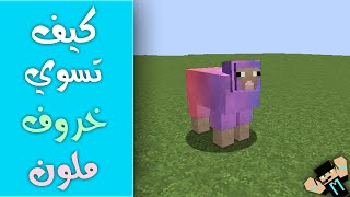 كيف تسوي خروف ملون | ماين كرافت 1.8