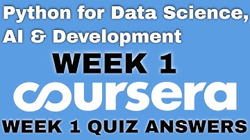 Python for Data Science, AI & Development week 1 quiz answers | Python for Data Science, AI & Devlop