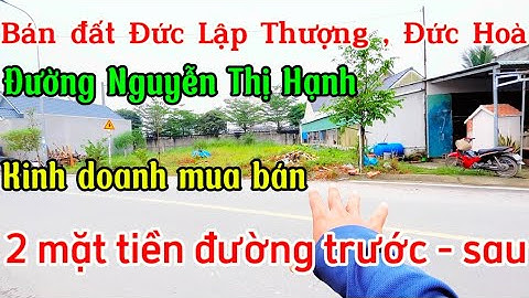 Bán đất Đức Lập Thượng , mặt tiền đường Nguyễn Thị Hạnh , gần Vingroup .