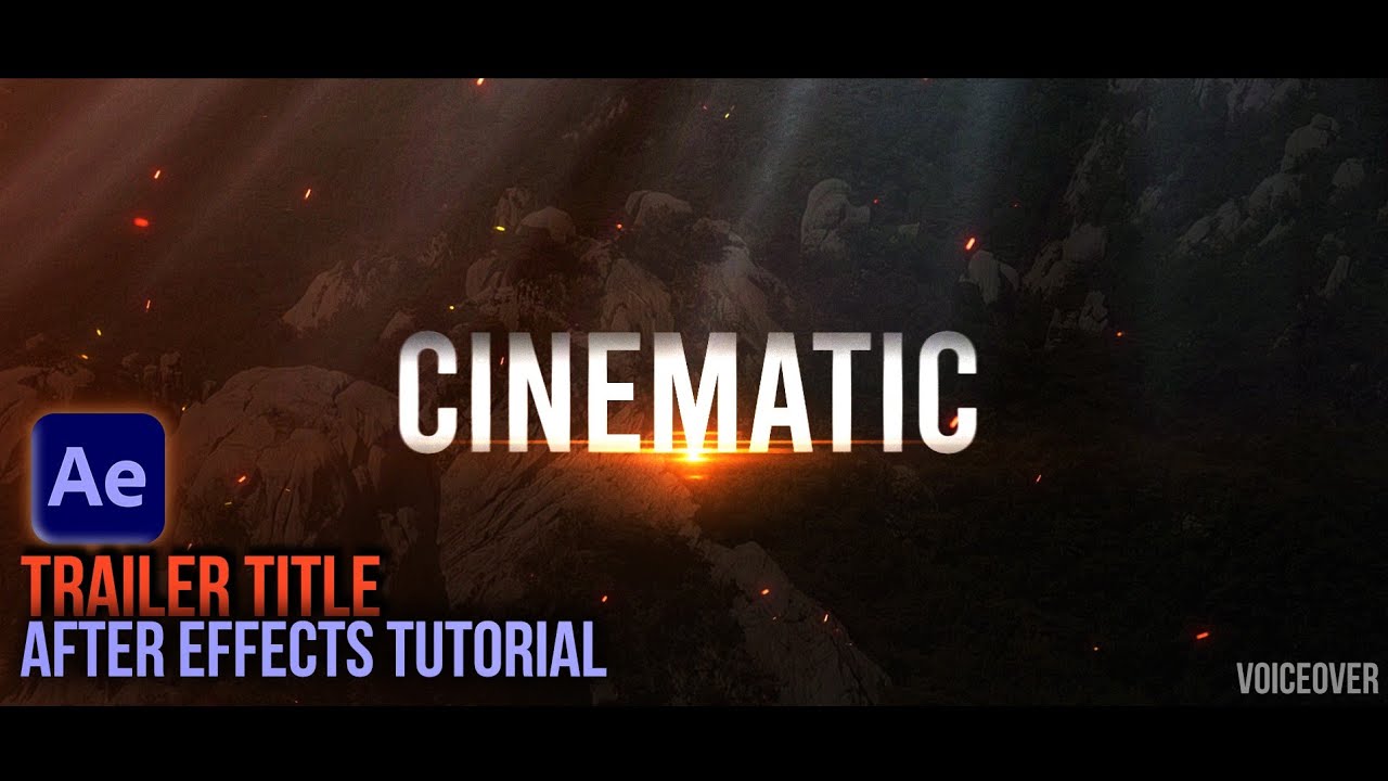 Cinematic trailer title in After effects|| After effects tutorial ...