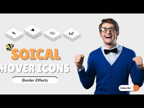 How to Create 3D Social Media Icons with Hover Effects | HTML & CSS