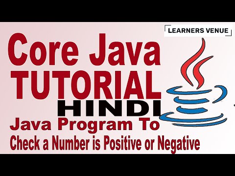 Java Program To Check a Number is Positive or Negative | Core Java Tutorial in Hindi Session-14