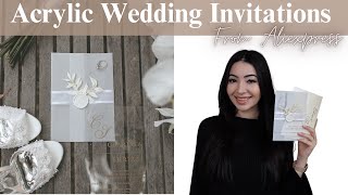 DIY ACRYLIC WEDDING INVITATIONS FROM ALIEXPRESS | Save Hundreds! | wedding series episode 2