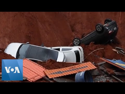 Giant Sinkhole Swallows Cars in Brazil