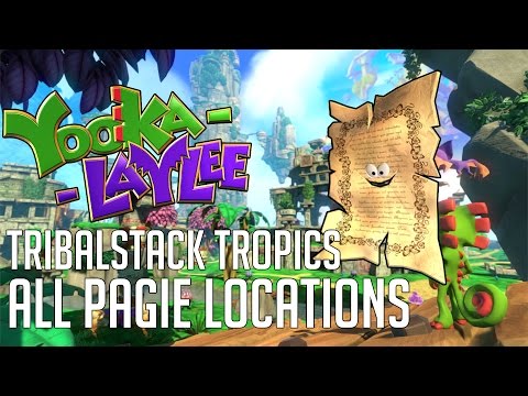 Vídeo: Ubicaciones De Yooka-Laylee Tribalstack Tropics Pagie: Dónde Encontrar Pagies En El Mundo 1