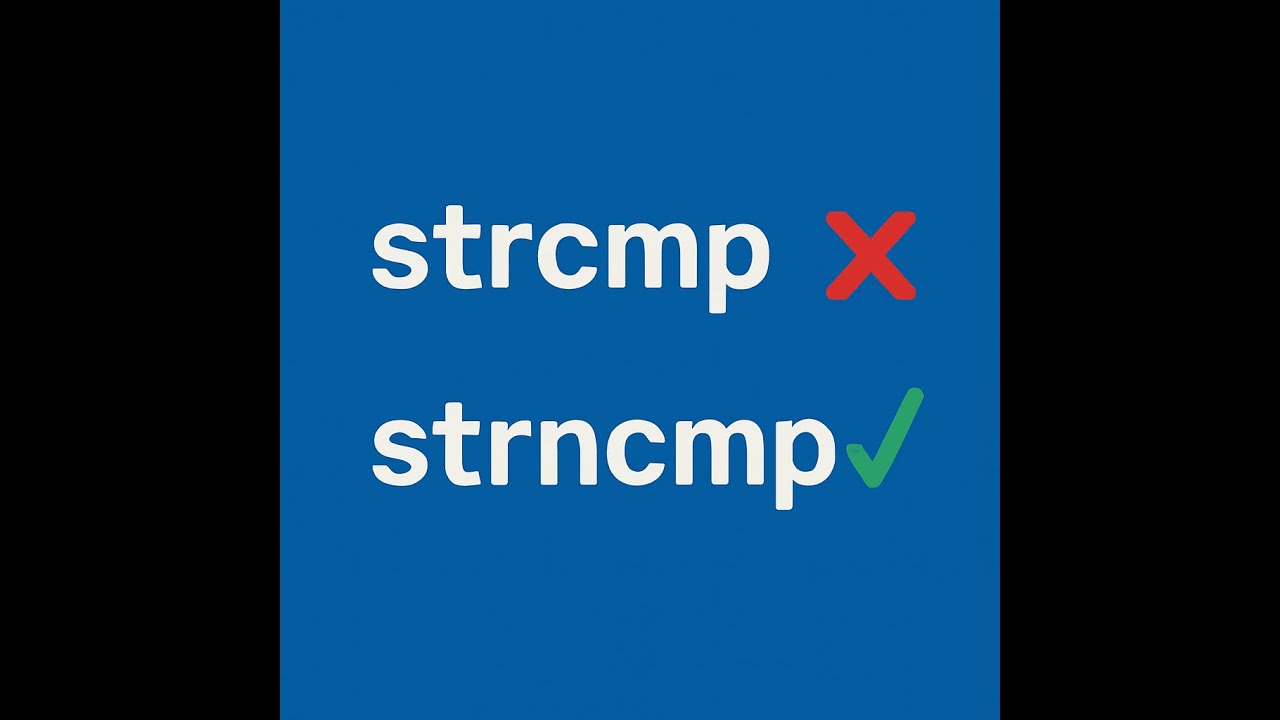 strcpy vs strncpy, strstr vs strnstr,strcmp vs strncmp и т.д. - YouTube