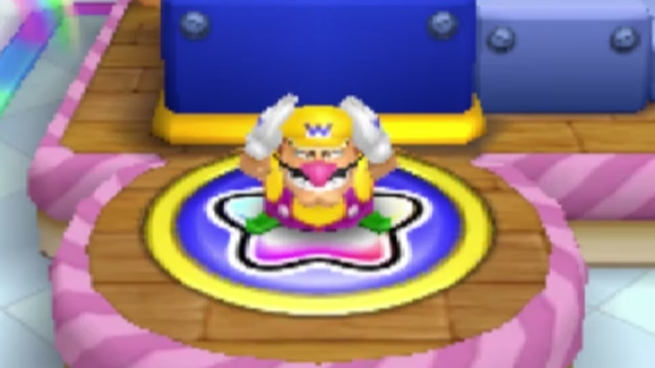 Mario Party Island Tour - Star-Crossed Skyway - Wario vs Daisy vs Toad vs Bowser Jr.