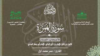 سورة الهمزة لأصحاب الصلة الإمام قالون عن نافع وابن كثير المكي وأبو جعفر المدني للقارئ عمر محمد أول ✨