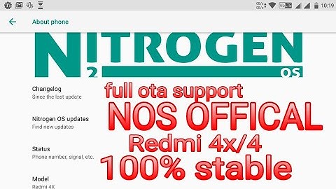 Nitrogen OS official(Oreo 8.1) for Redmi 4x/4 {download links bellow}